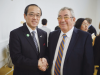 Treharris Councillor meets the Mayor of Hiroshima at a Peace event in Manchester