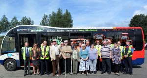Merthyr bus drivers and passengers with sight loss swap places for the day