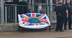 FALKLANDS MEMORIAL BENCH UNVEILING