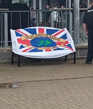 FALKLANDS MEMORIAL BENCH UNVEILING