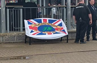 FALKLANDS MEMORIAL BENCH UNVEILING