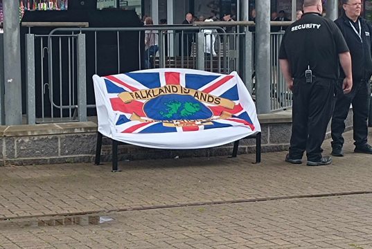 FALKLANDS MEMORIAL BENCH UNVEILING